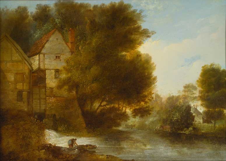 John Webber s oil painting  Abbey Mill Shrewsbury